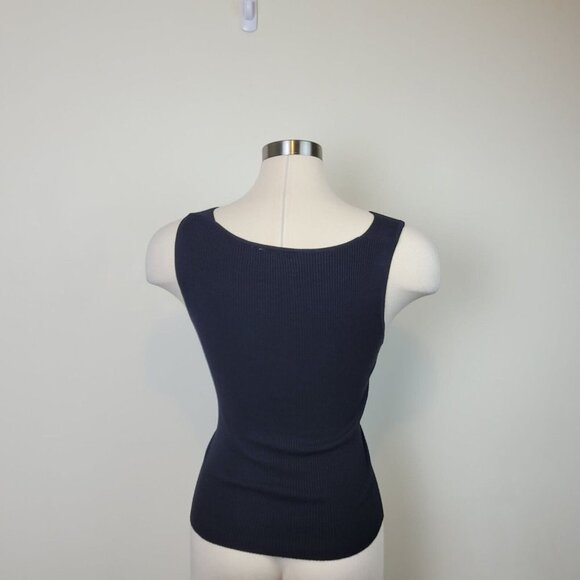 RD Style Black Sleeveless Wrap Lightweight Sweater Size Medium - Picture 6 of 9